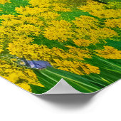 Farbenfrohe Bärenbestie | AI Art Poster (Ecke)