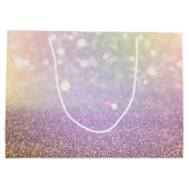 Farbenfrohe Barklichter Große Geschenktüte (Rückseite)