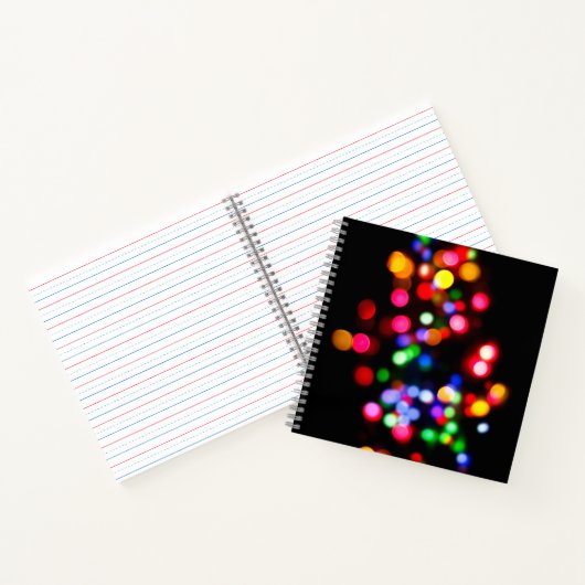 Farbenfrohe Barklichter Notizblock (Innenseite)