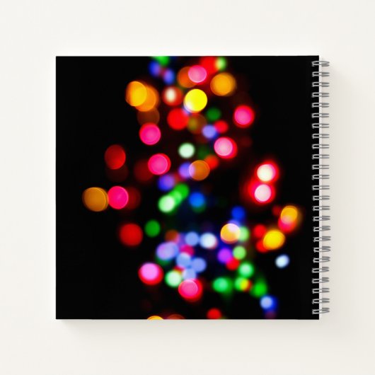 Farbenfrohe Barklichter Notizblock (Rückseite)