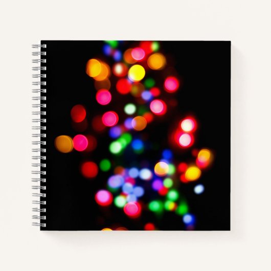 Farbenfrohe Barklichter Notizblock (Vorderseite)