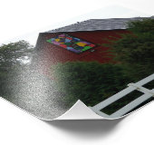 Farbenfrohe Barnquilt Fotodruck (Ecke)