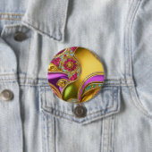 Farbenfrohe barocke Gemusterte Gestaltung" Button (Beispiel)