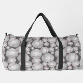 Farbenfrohe Baseballs Muster Grau Duffle Bag (Vorderseite)