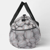 Farbenfrohe Baseballs Muster Grau Duffle Bag (Rechts)