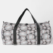 Farbenfrohe Baseballs Muster Grau Duffle Bag (Rückseite)