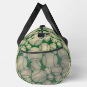 Farbenfrohe Baseballs Muster Grün Duffle Bag (Rechts)