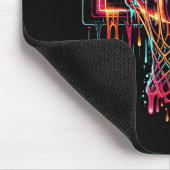 Farbenfrohe Basketball-Drilling Color Splash Hoop Mousepad (Ecke)