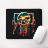 Farbenfrohe Basketball-Drilling Color Splash Hoop Mousepad (Mit Mouse)