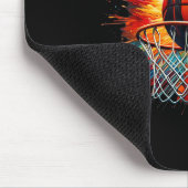 Farbenfrohe Basketball-Gefärbte Krawatte Farbschla Mousepad (Ecke)