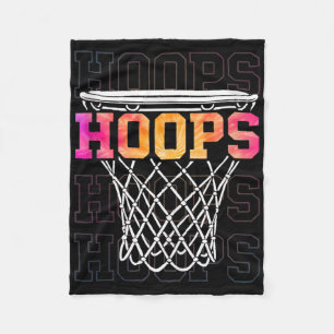 Farbenfrohe Basketballkorb Männer und Amp; Frauen Fleecedecke