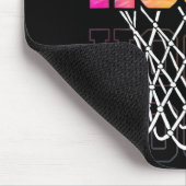 Farbenfrohe Basketballkorb Männer und Amp; Frauen Mousepad (Ecke)
