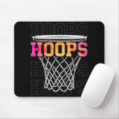 Farbenfrohe Basketballkorb Männer und Amp; Frauen Mousepad (Mit Mouse)