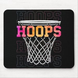Farbenfrohe Basketballkorb Männer und Amp; Frauen Mousepad