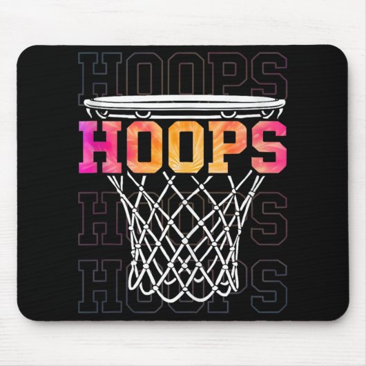 Farbenfrohe Basketballkorb Männer und Amp; Frauen Mousepad (Vorne)