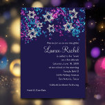 Farbenfrohe Bat Mitzvah Silver Star Glittery Confe Einladung<br><div class="desc">Bar Mitzvah und Bat Mitzvah laden Sets von Umua entworfen ein. Gedruckt und ausgeliefert von Zazzle oder seinen Partnern.</div>