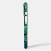 Farbenfrohe Batik Forest Art iPhone Case (Rückseite / Links)