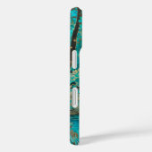 Farbenfrohe Batik Forest Art iPhone Case (Rückseite / Rechts)