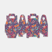 Farbenfrohe Batik-Illustration Natur Blumenmuster Geschenkschachtel (Ungefaltet)