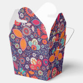 Farbenfrohe Batik-Illustration Natur Blumenmuster Geschenkschachtel (Geöffnet)