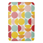 Farbenfrohe Bauhaus Retro Geometrie Badematte (Vorderseite Vertikal)