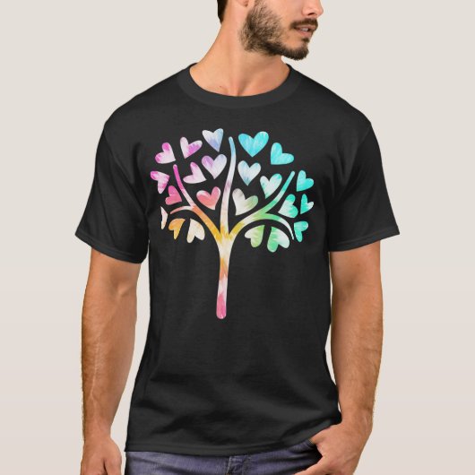 Farbenfrohe Baumart Earth Day Planet Life Forest K T-Shirt (Vorderseite)
