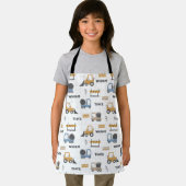 Farbenfrohe Baumaschinen Muster Schürze (Insitu)