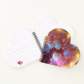 Farbenfrohe Bäume alt Rustikales Notebook Notizblock (Innenseite)