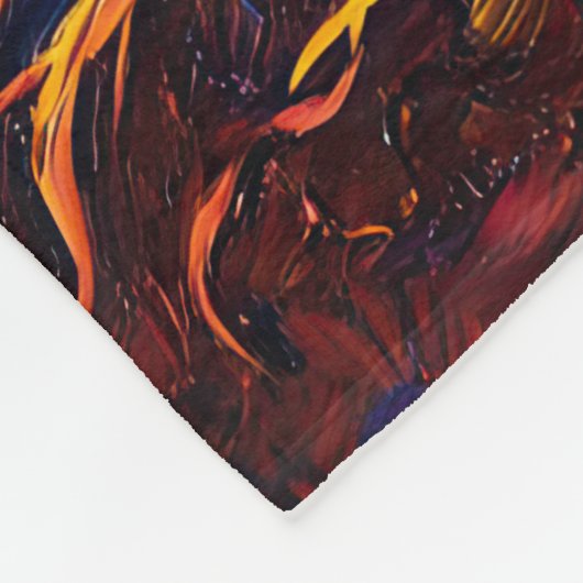 Farbenfrohe Bäume des Lebens Wurzeln Wissen Weishe Fleecedecke (Ecke)