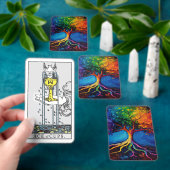 Farbenfrohe Bäume des Lebens Wurzeln Wissen Weishe Spielkarten (InSitu)