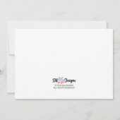 Farbenfrohe Bäume Feiertag Einladung (Rückseite)