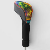 Farbenfrohe Bäume Golf Headcover (angewinkelt)