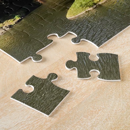 Farbenfrohe Bäume Landschaft im japanischen Garten Puzzle (Seite)