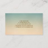 Farbenfrohe Bäume mit Chakras Visitenkarte (Rückseite)