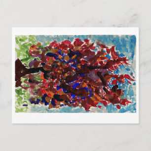 Farbenfrohe Bäume Postkarte