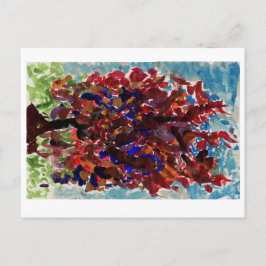 Farbenfrohe Bäume Postkarte