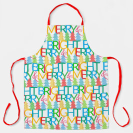 Farbenfrohe Bäume Schürze