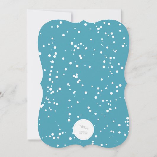 Farbenfrohe Bäume & Vögel Holiday Soiree Party Ein Einladung (Rückseite)