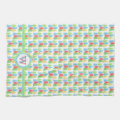 Farbenfrohe Bäume Weihnachtsküche Handtuch (Horizontal)