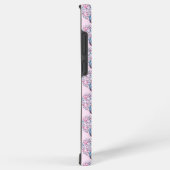 Farbenfrohe Baumkronenmuster Pastel Blu Monogram Samsung Galaxy Hülle (Rechte Seite)