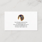 Farbenfrohe Baumleder Bamboo Landschaftsbild Pfleg Visitenkarte (Rückseite)