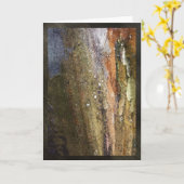 Farbenfrohe Baumrinde, 5"x7", Grußkarte, leere Karte (Gelbe Blume)