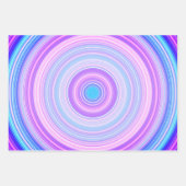 Farbenfrohe Baumwolle Candy Pink Blue Geschenkpapier Set (Vorderseite)