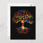 Farbenfrohe Baumwurzeln Natur Lover Postkarte (Vorne/Hinten)