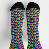 Farbenfrohe Bausteine Thunder_Cove 3-D Socken (Oben)