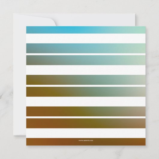 Farbenfrohe Beach Lighthouse Einladung zur Hochzei (Rückseite)