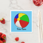 Farbenfrohe Beachball Serviette (Beispiel)