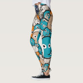 Farbenfrohe Beängstigende Monster Leggings (Links)