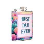 Farbenfrohe Beeren mit bester Vater je Flachmann (Rechts)