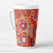 Farbenfrohe Beginnende Latte-Tasse Milchtasse (Linke Ecke)